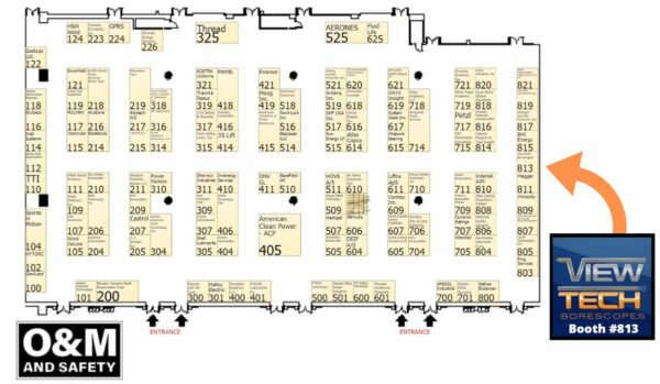 2024 Operations Maintenance and Safety Conference Exhibitor floor plan