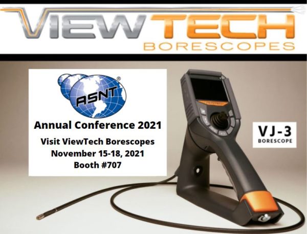 ASNT Annual Conference 2021 Exhibitor ViewTech Borescopes