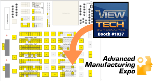 Advanced Manufacturing Expo Floor Plan 2021 ViewTech Borescopes Exhibitor