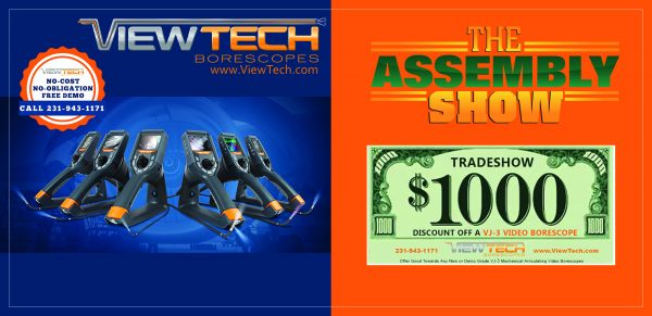 The Assembly Show 2020 ViewTech Borescopes Discount Offer