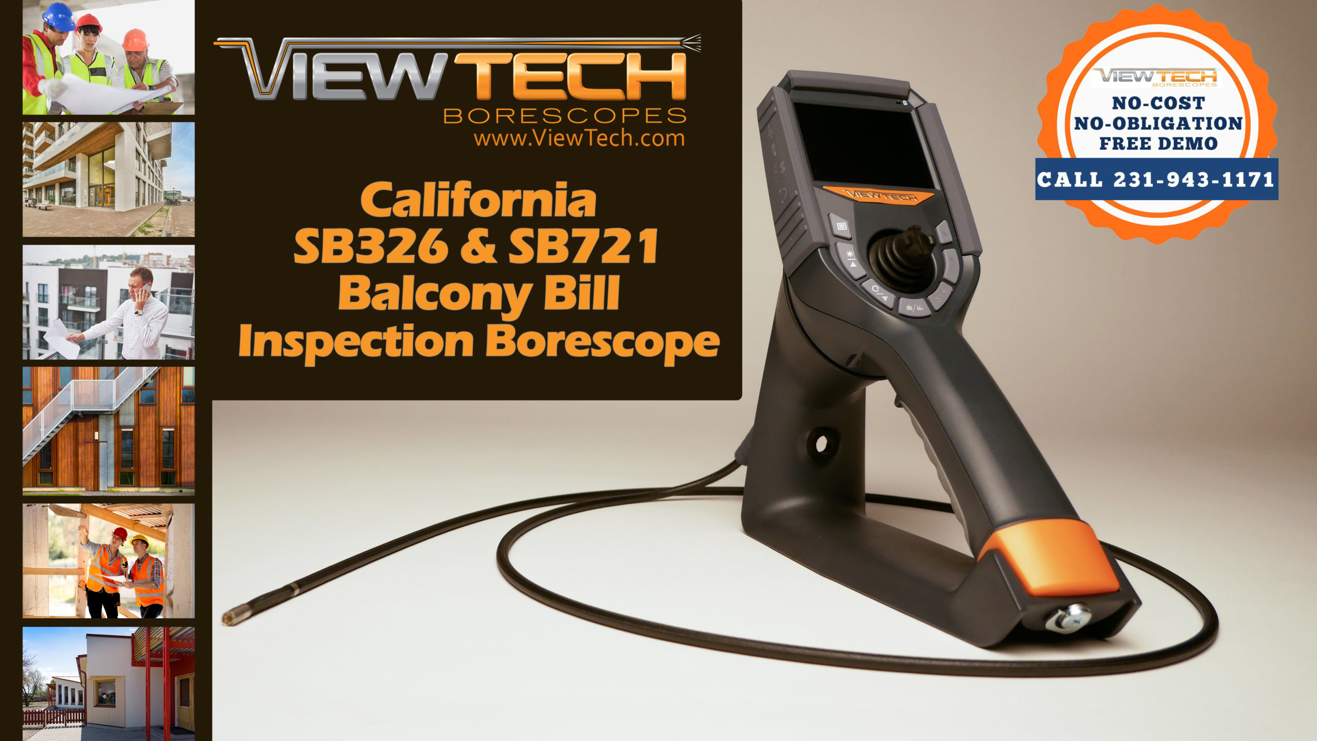 California Balcony Bill ViewTech Borescopes Inspection Tool