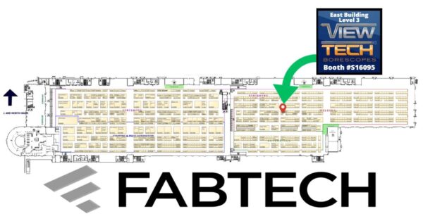 FABTECH 2026 Floor Plan Exhibitor ViewTech Borescopes