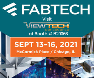 FABTECH 2021 Exhibitor ViewTech Borescopes