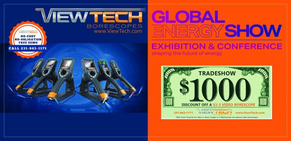 Global Energy Show ViewTech Borescopes Discount Offer