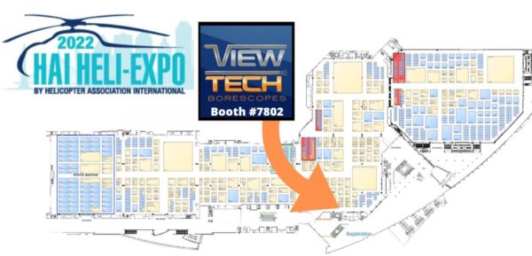 Heli Expo 2022 Floor Plan Exhibitor ViewTech Borescopes Booth 7802