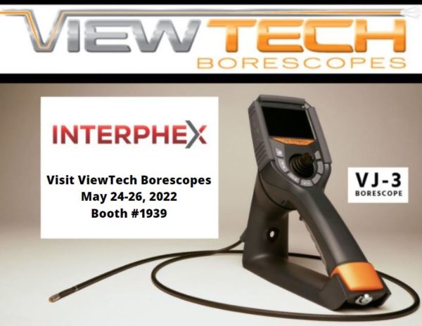 INTERPHEX 2022 Exhibitor ViewTech Borescopes