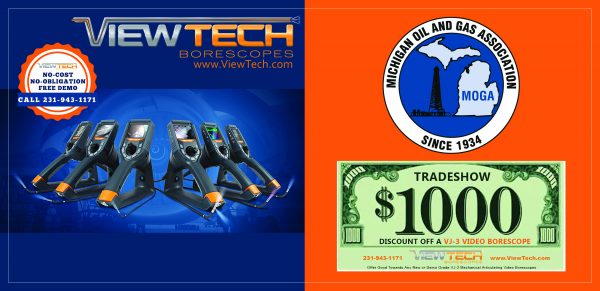 Michigan Petroleum Conference 2020 MOGA ViewTech Borescopes Discount Offer