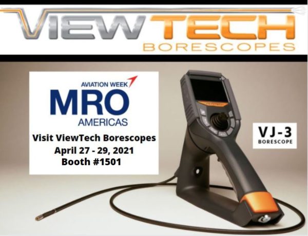 MRO Americas Aviation Week 2021 ViewTech Borescopes Exhibitor