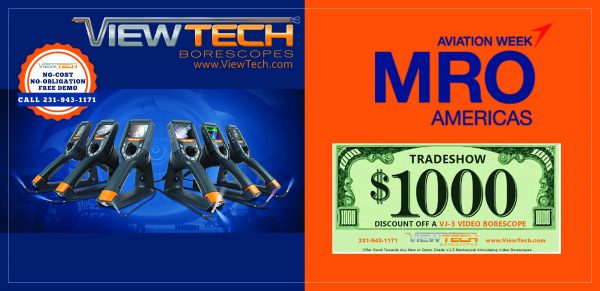 MRO Americas 2020 ViewTech Borescopes Discount Offer