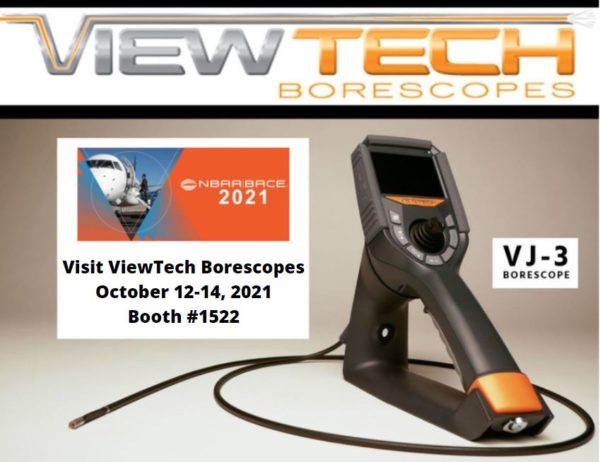 NBAA BACE 2021 Las Vegas - ViewTech Borescope Booth 1522