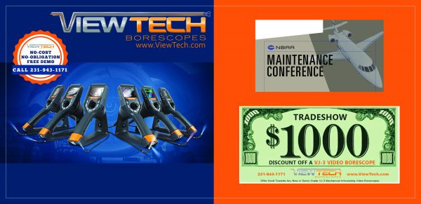 2020 NBAA Maintenance Conference ViewTech Borescopes Discount Offer
