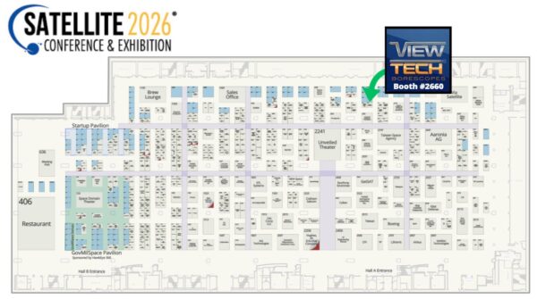 Satellite 2026 Floor Plan Exhibitor ViewTech Borescopes