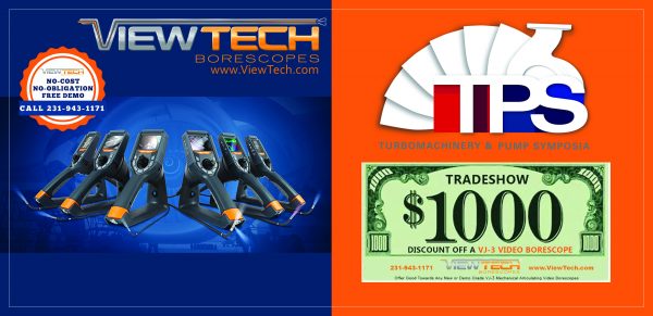 Turbomachinery and Pump Symposia 2020 ViewTech Borescopes Discount Offer