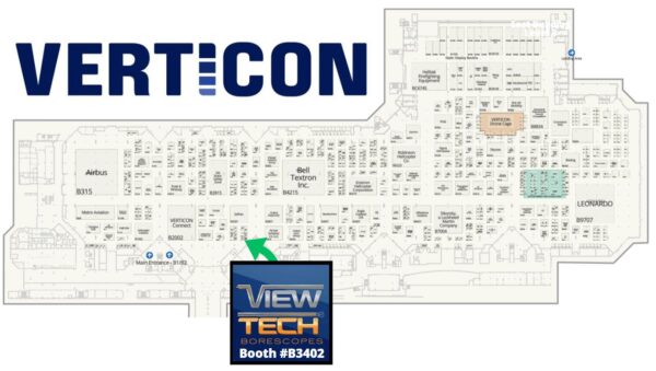 Verticon 2026 Floor Plan Exhibitor ViewTech Borescopes