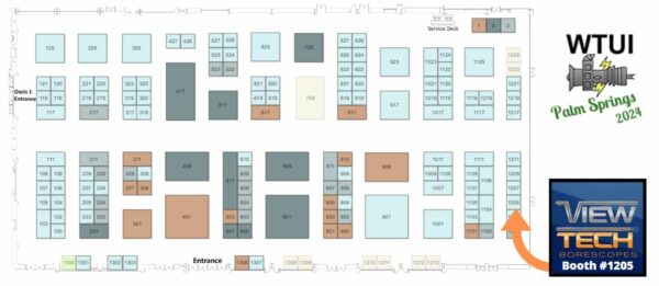 Western Turbine Users Inc 2024 Exhibitor Floor Plan