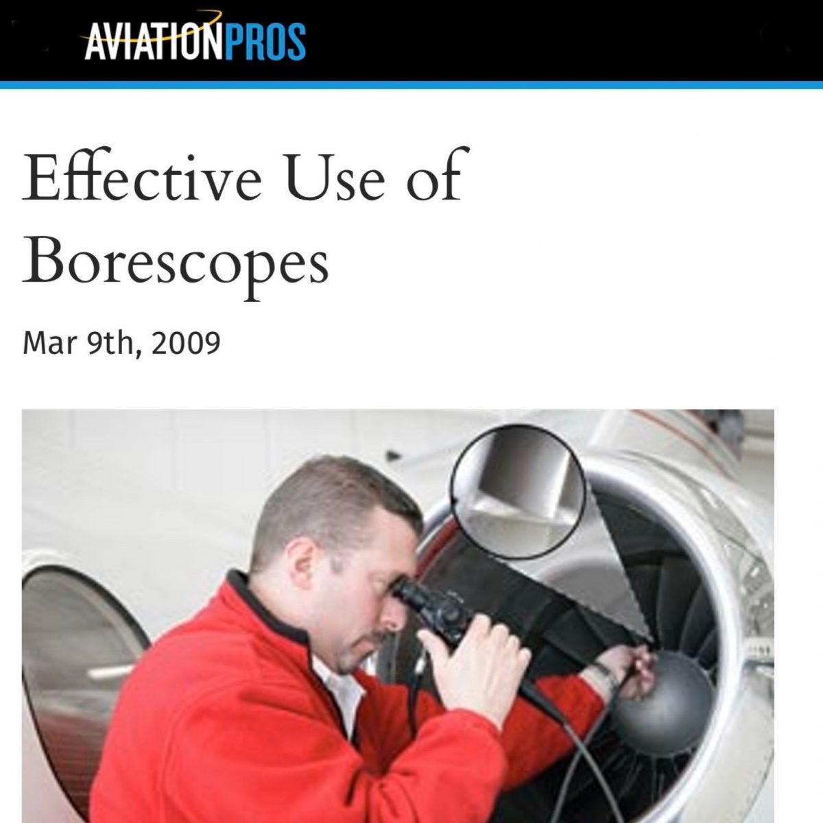 AviationPros Effective Use of Borescopes ViewTech