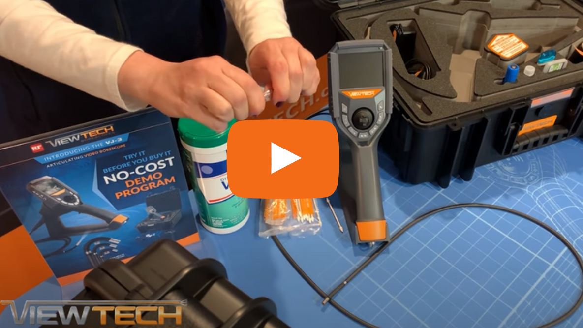 how to clean your ViewTech video borescope
