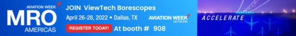 MRO Americas 2022 - ViewTech Borescopes Booth 908